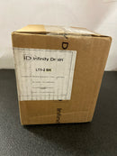 Infinity Drain LT5-2 BK 5"x5" LTD 5 Tile Drain Strainer-2" Throat - Matte Black