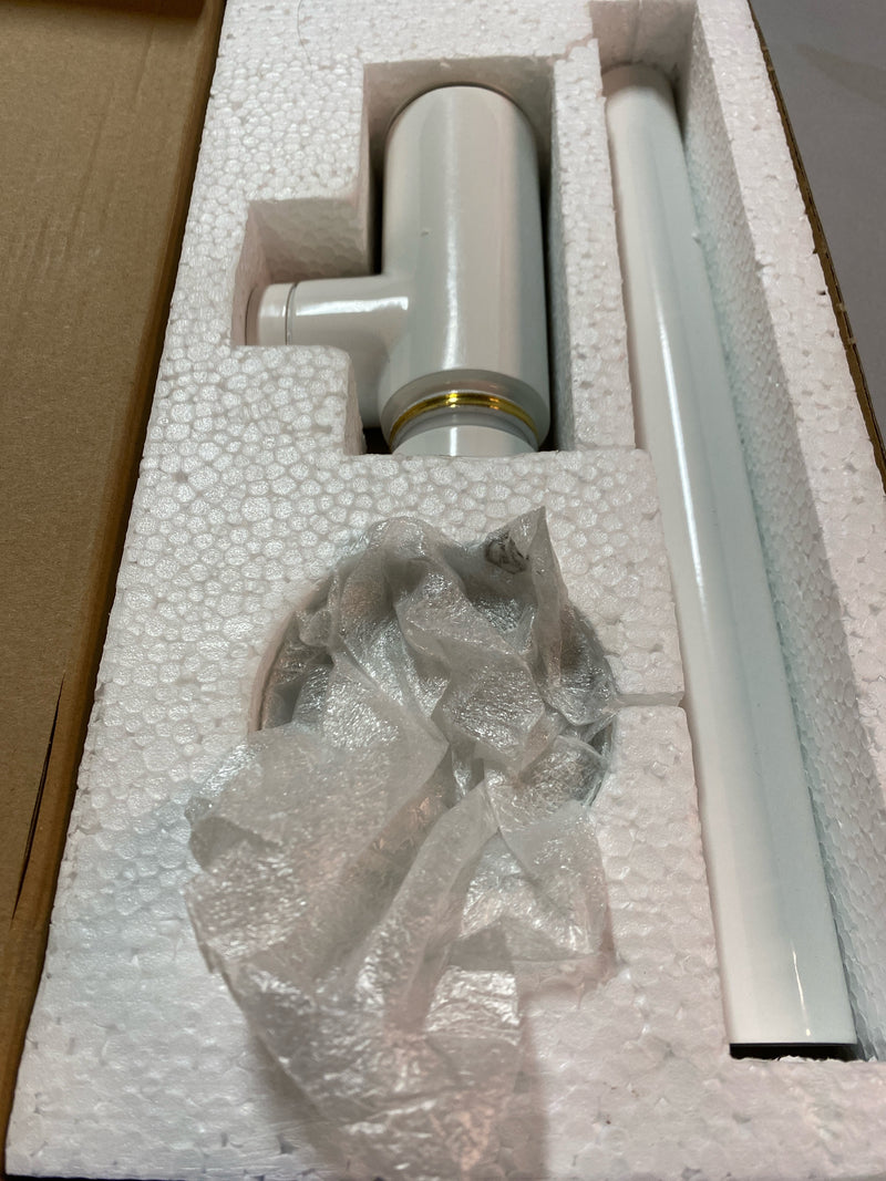 WS Bath Collections WSBC 53922.09 WSBC Fittings 13-4/5" L Decorative P-Trap - Glossy White