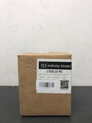 Infinity Drain LTD5-2I PS 5" x 5" LTD 5 Center Drain Kit with Cast Iron Drain Body, 2" Outlet - Polished Stainless