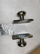 Emtek 8521PUS15 Providence Non-Turning Two-Sided Dummy Door Knob Set with Rectangular Rose from the Brass Classic Collection - Satin Nickel