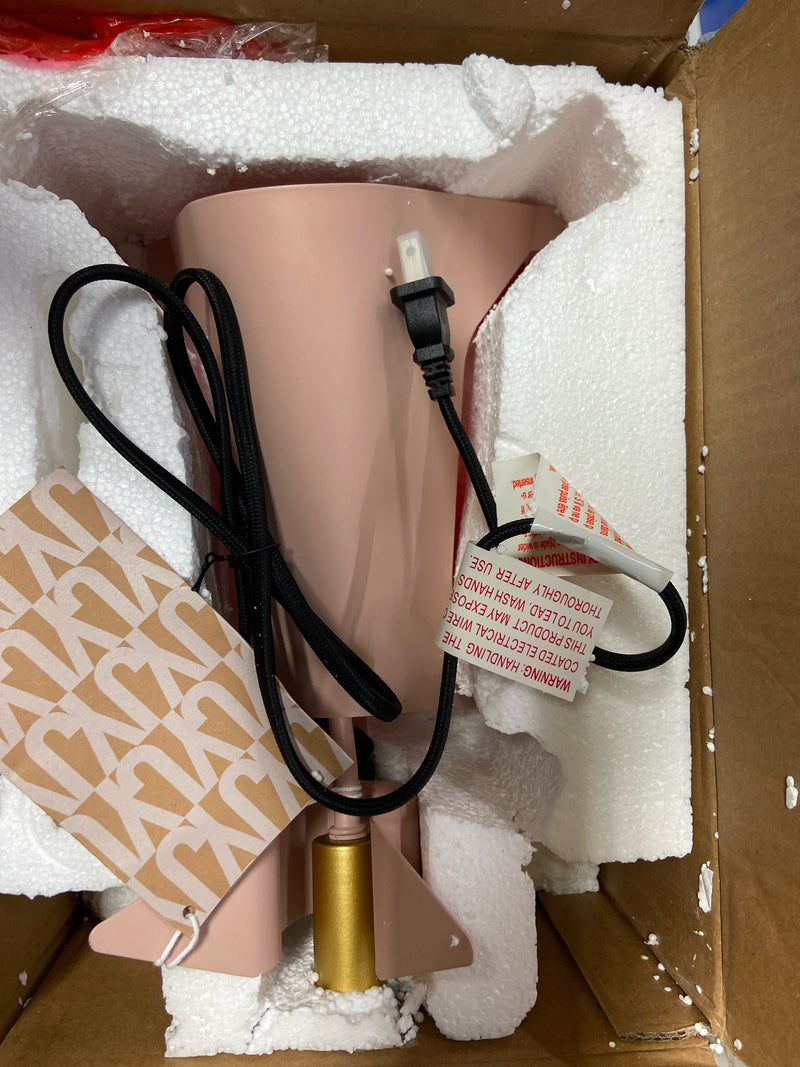 Jonathan y JYL7131A Penelope 11.75 in. Modern Industrial Iron Feline LED Kids' Lamp, Pink