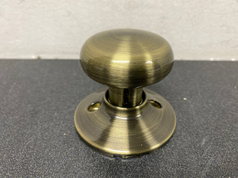 Schlage F170PLY609 Plymouth Non-Turning One-Sided Dummy Door Knob - Antique Brass