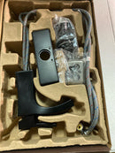 Signature Hardware SHWSCVL157MB Vilamonte 1.2 GPM Single Hole Bathroom Faucet with Metal Lever Handle and Pop-Up Drain Assembly - Matte Black