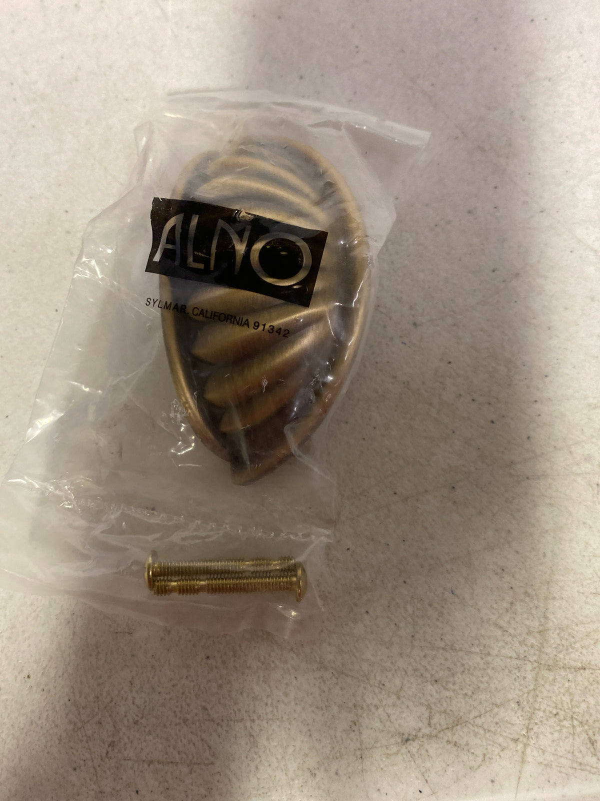 Alno A1478-AEM Fiore 3" Center to Center Solid Brass Vintage Shell Cabinet Cup Pull / Drawer Cup Pull - Antique English Matte