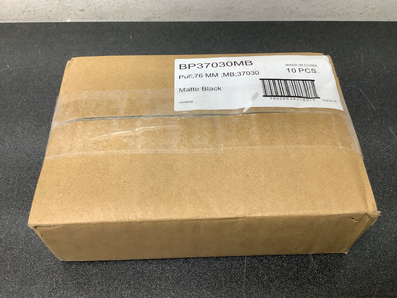 Miseno MCPTP1300FB10 Henshaw 3 Inch Center to Center Handle Cabinet Pull - Pack of 10 - Matte Black