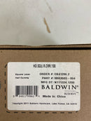 Baldwin HDSQURCRR190 Square Non-Turning One-Sided Dummy Door Lever with Round Rose - Satin Black