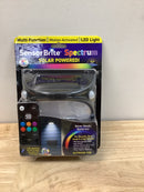 Sensor brite SBSP-QP36 4.44-Watt Equivalent Integrated LED Black Color Changing Solar Motion Sensing Area Light