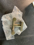 ICO Bath V6222 Volkano Crater Double Robe Hook - Brushed Nickel
