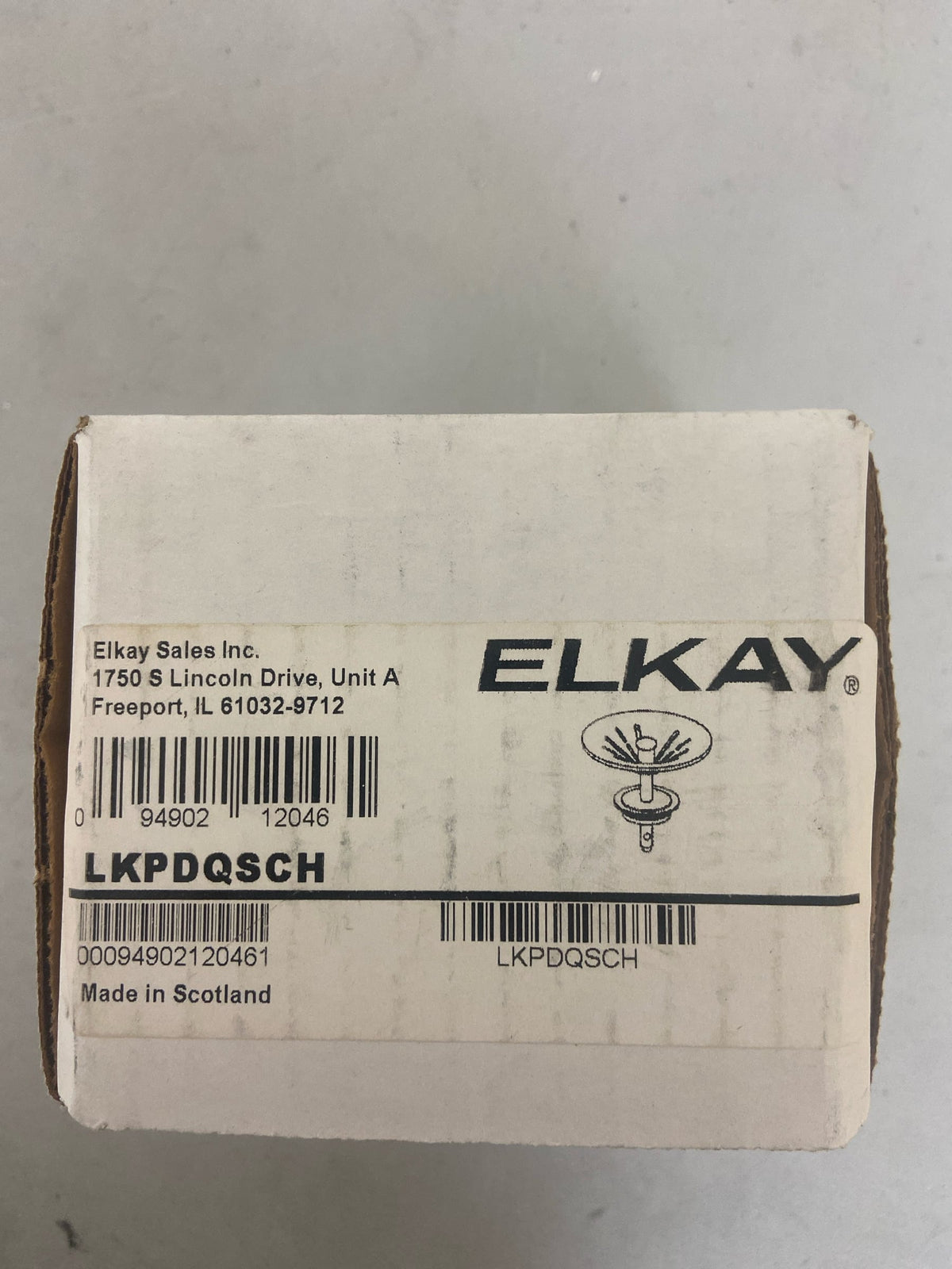 Elkay LKPDQSCH Perfect Drain 3-1/2" Basket Strainer - Charcoal