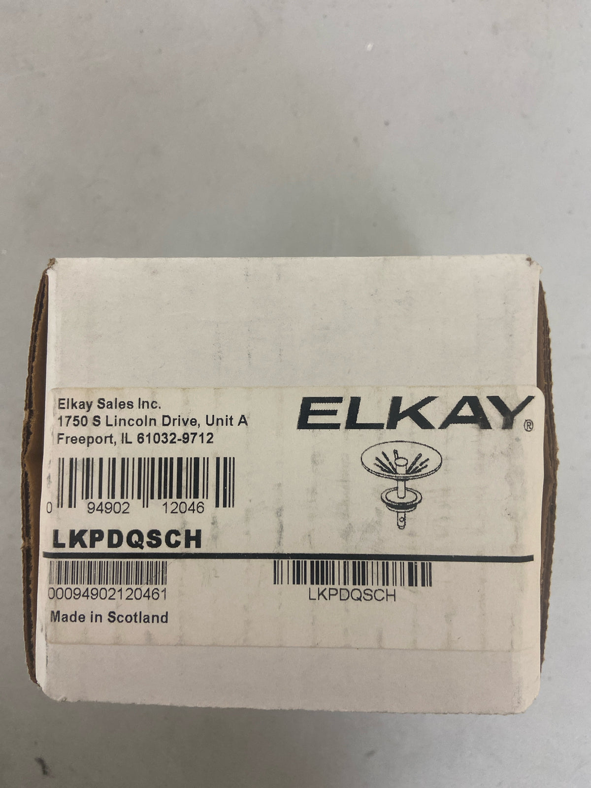 Elkay LKPDQSCH Perfect Drain 3-1/2" Basket Strainer - Charcoal