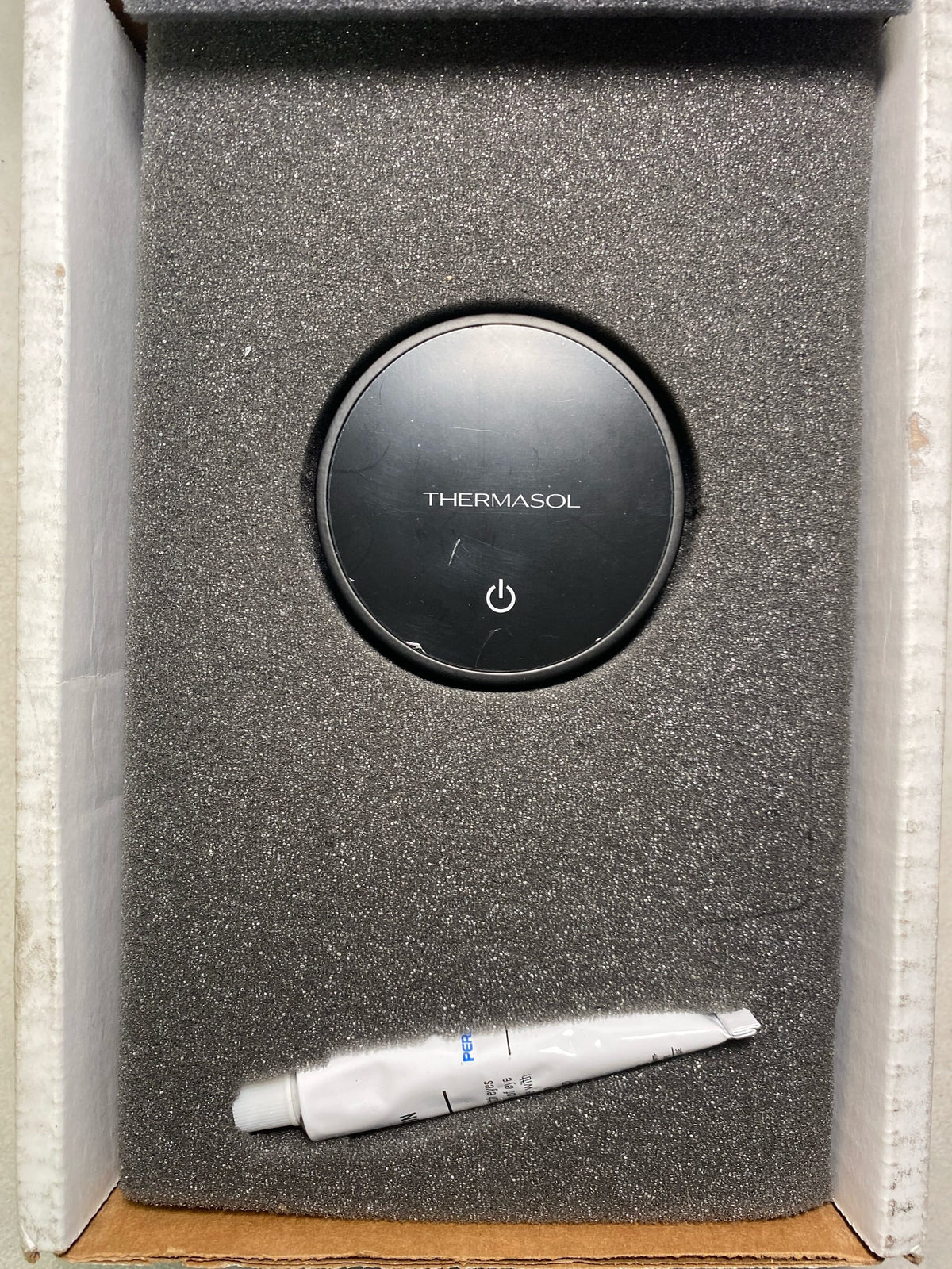 ThermaSol MTC-MB MicroTouch Round Steam Shower Controller - Matte Black