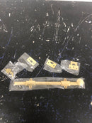 Emtek 8512US4 12 Inch Solid Brass Surface Bolt with Strikes and Screws - Satin Brass