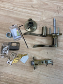 Kwikset 405BL-5S Balboa Reversible Keyed Entry Door Leverset with SmartKey - Antique Brass