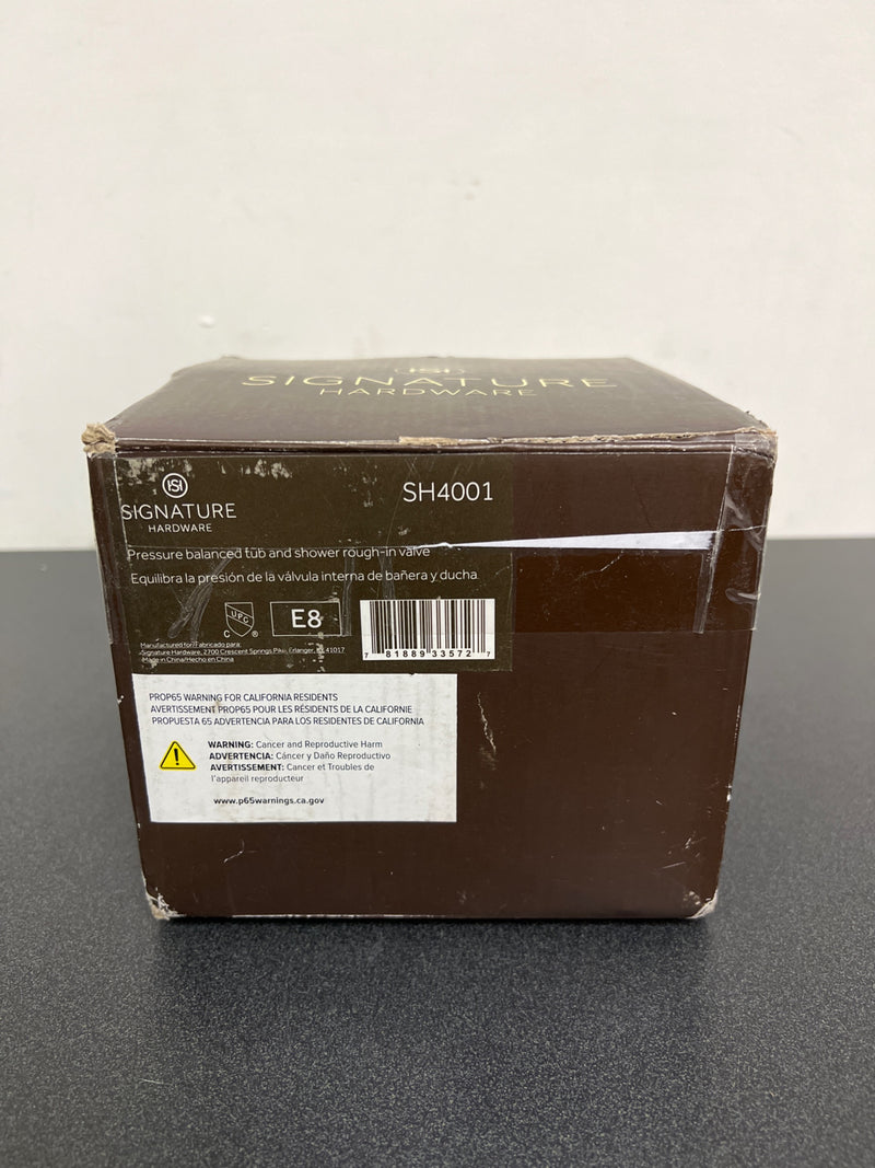 Signature Hardware 446520 1/2" Pressure Balance Tub and Shower Rough In Valve - N/A