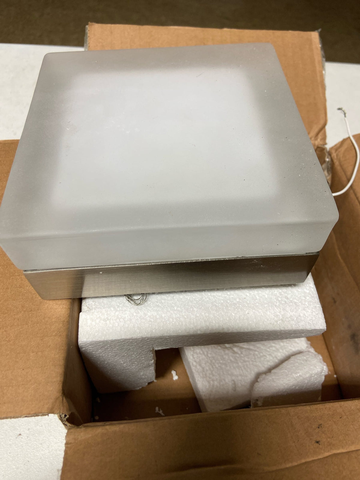 WAC Lighting FM-4006-27-BN Dice 6" Wide LED Flush Mount Ceiling Fixture - Brushed Nickel