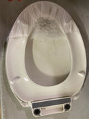 KOHLER K-27331-0 Glissade ReadyLatch Quiet Close Elongated Toilet Seat, White, Grip-Tight Hardware, Quiet Close Lid Prevents Slamming