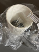 Eggshell Shantung Silk Shirred Pleat Mini Deep Drum Shade (00733E)