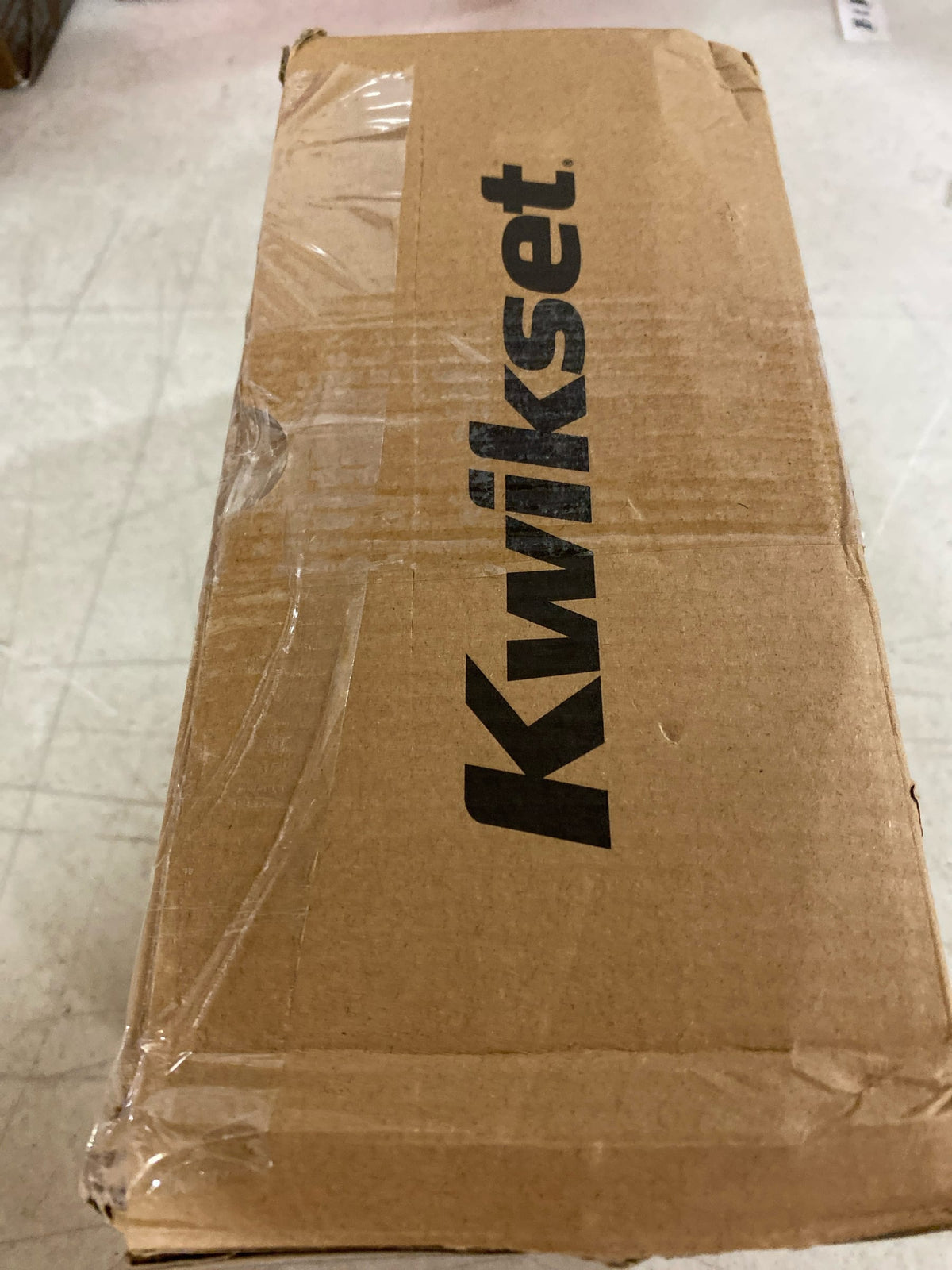 Kwikset 971PVLRCT-4 Prava Lever Keyed Entry Interior Pack with Rectangle Rose for Handlesets - Satin Brass