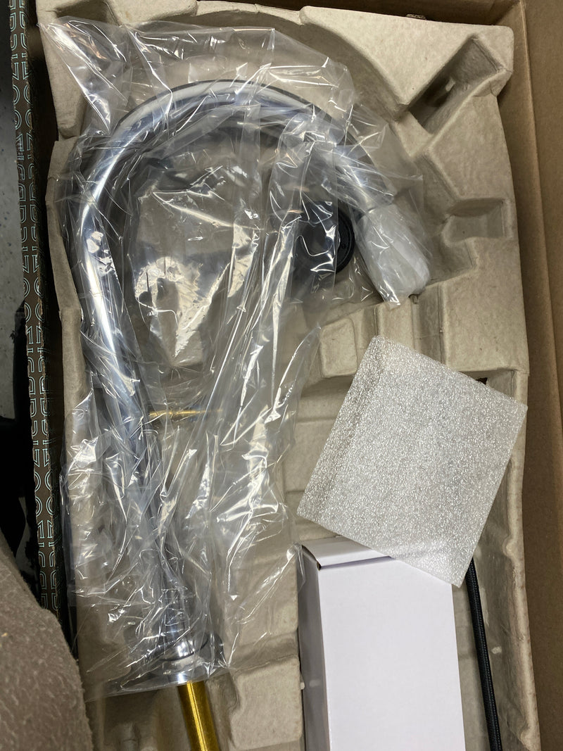 Brizo 62506LF-PCLHP-L Kintsu 1.8 GPM Widespread Pull Down Kitchen Faucet with Arc Spout - Less Handles - Lumicoat Chrome