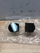 Emtek 5110ROUUS14 Round Knobset Passage Door Knob Set with Square Rose - Polished Nickel