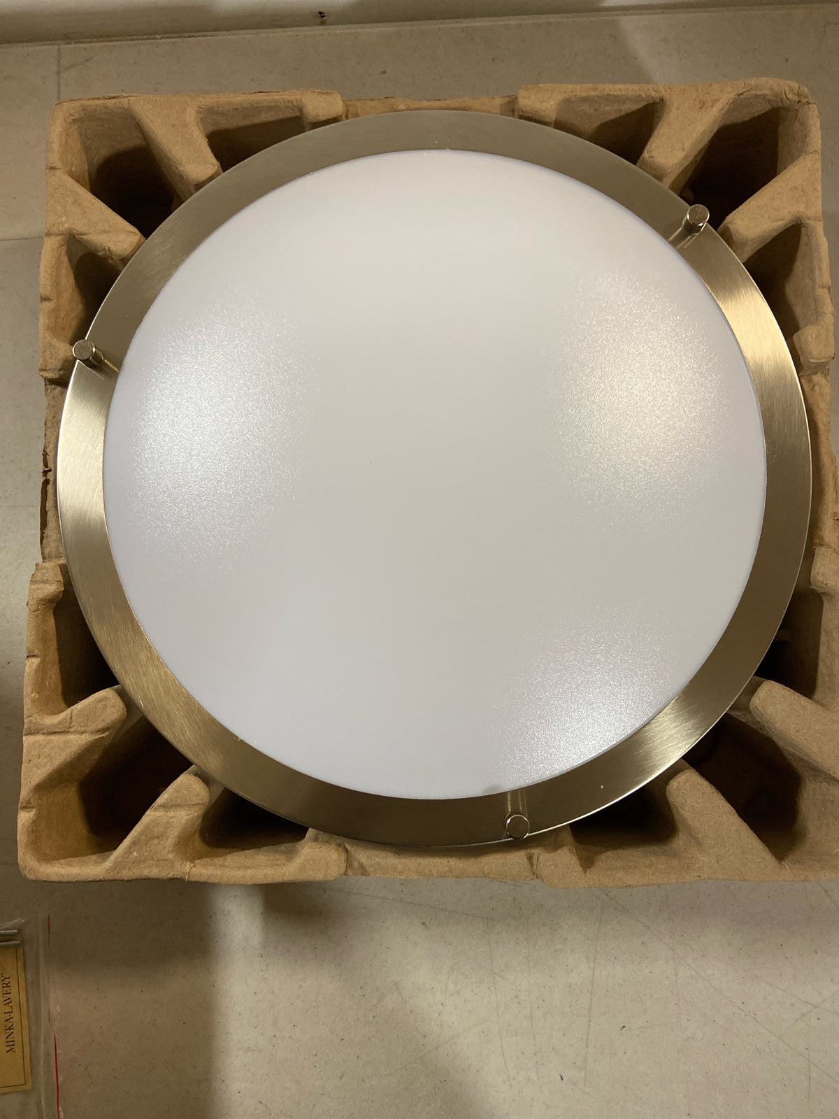 Minka Lavery 716-84-L Vantage 16" Wide Round LED Flush Mount Ceiling Fixture - Brushed Nickel