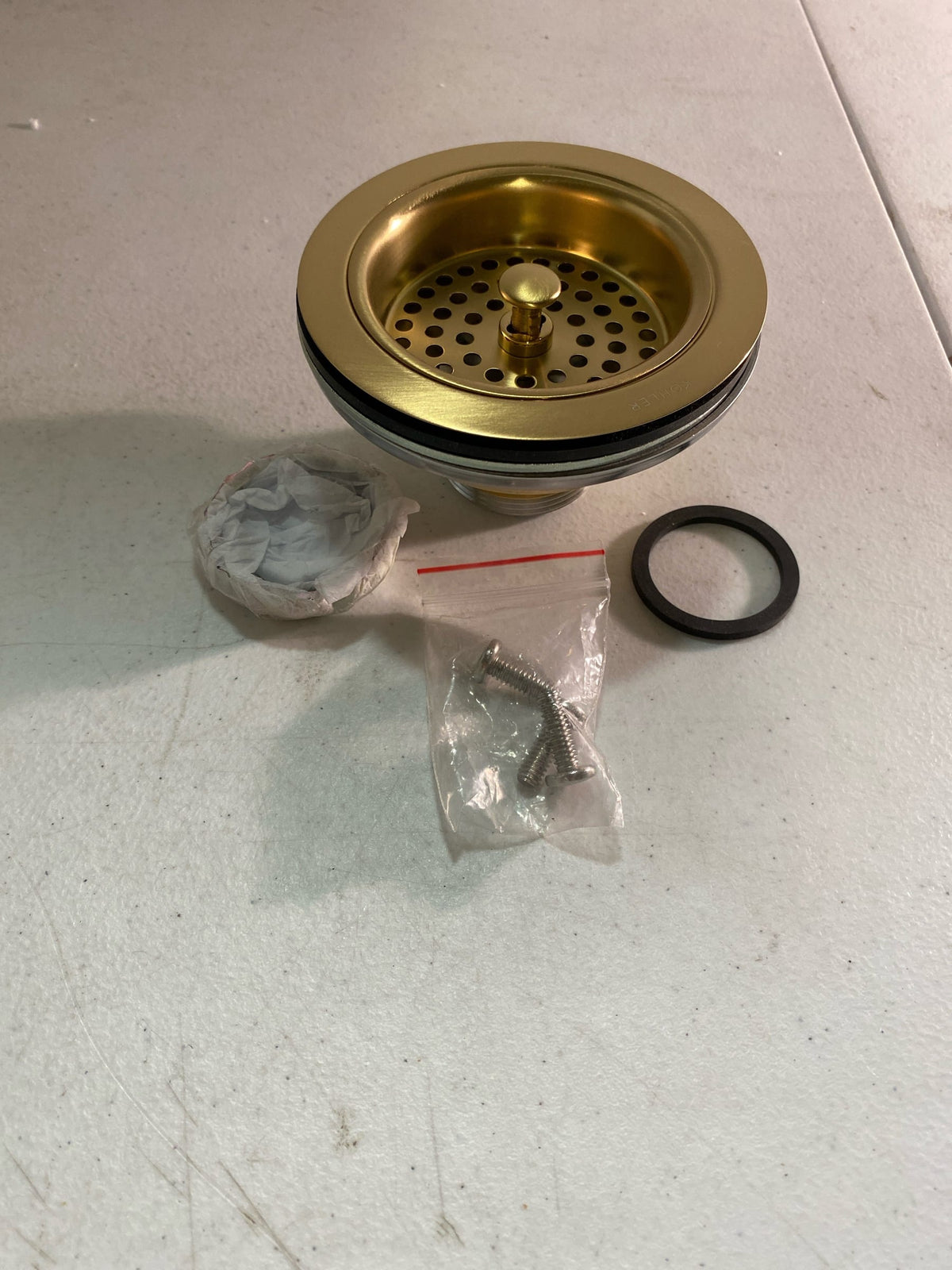 Kohler K-8799-2MB Duostrainer Basket Strainer and Sink Drain - Brushed Modern Brass