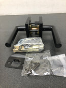 Kwikset 720MILSQT-514 Milan Lever with Square Rose Passage Door Lock with 6AL Latch and RCS Strike Iron Black Finish