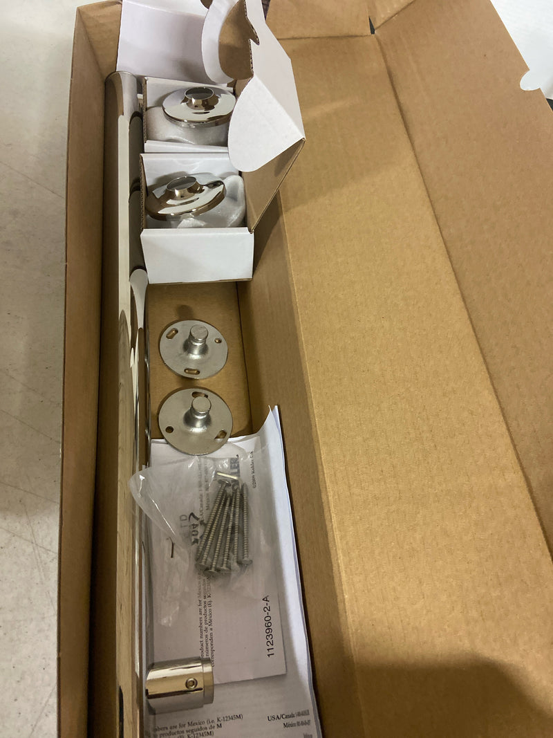 Kohler K-11892-SN Purist 1-Piece Bath Accessory Set with 18 in. Grab Bar in Vibrant Polished Nickel