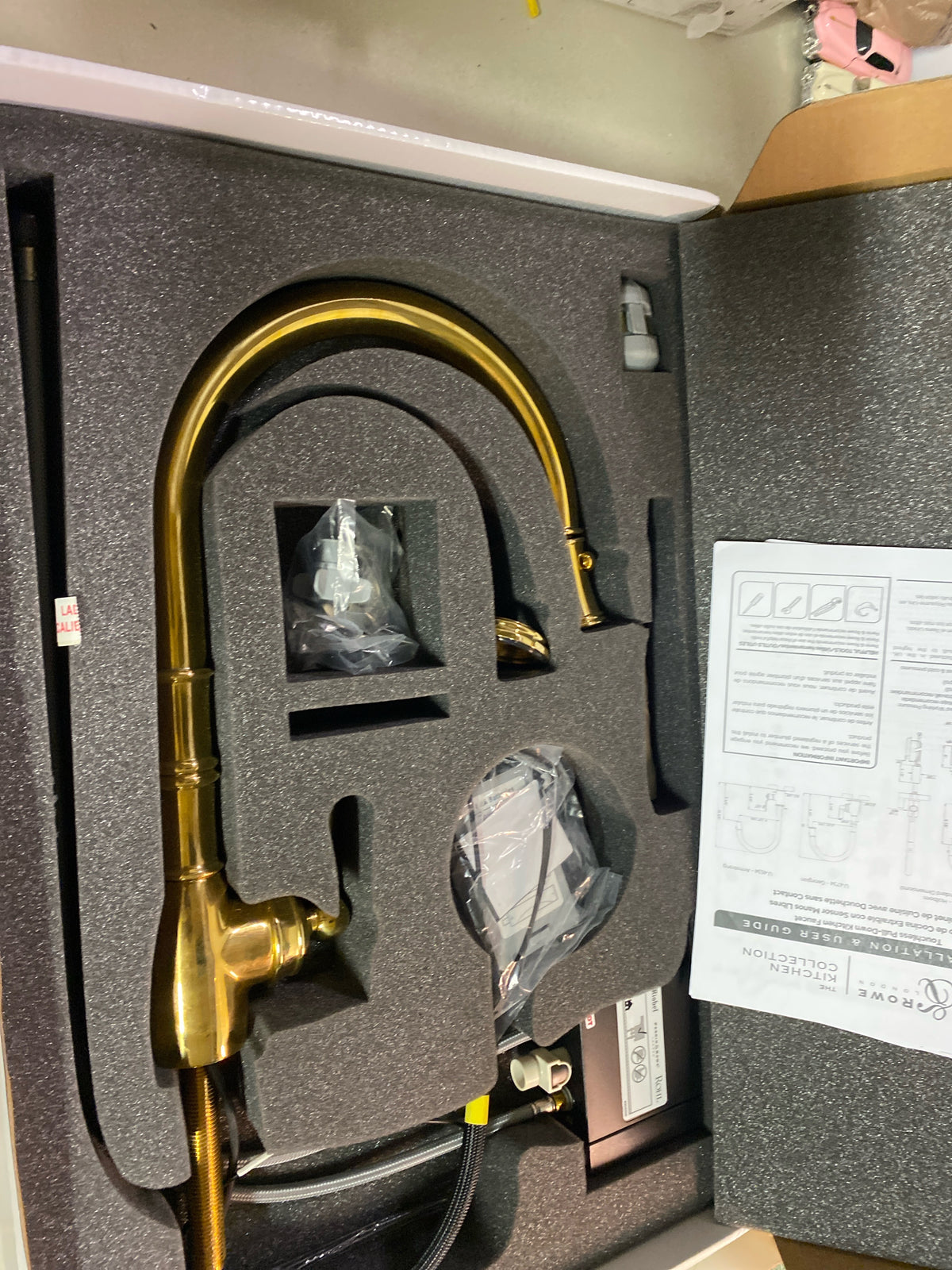 Perrin and Rowe U.4734ULB-2 Georgian Era 1.75 GPM Touchless Single Hole Pull Down Kitchen Faucet - Unlacquered Brass (Living Finish)
