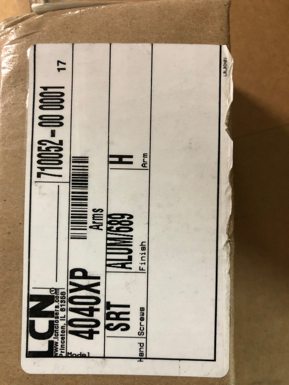 LCN 4040XPRWPAAL 4040XP Series Surface Mount Hydraulic Adjustable Door Closer for Sizes 1-6 - Aluminum