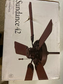 MINKA-AIRE F572-CL Sundance 42" 5-Blade Ceiling Fan in Coal Finish with Coal Blades