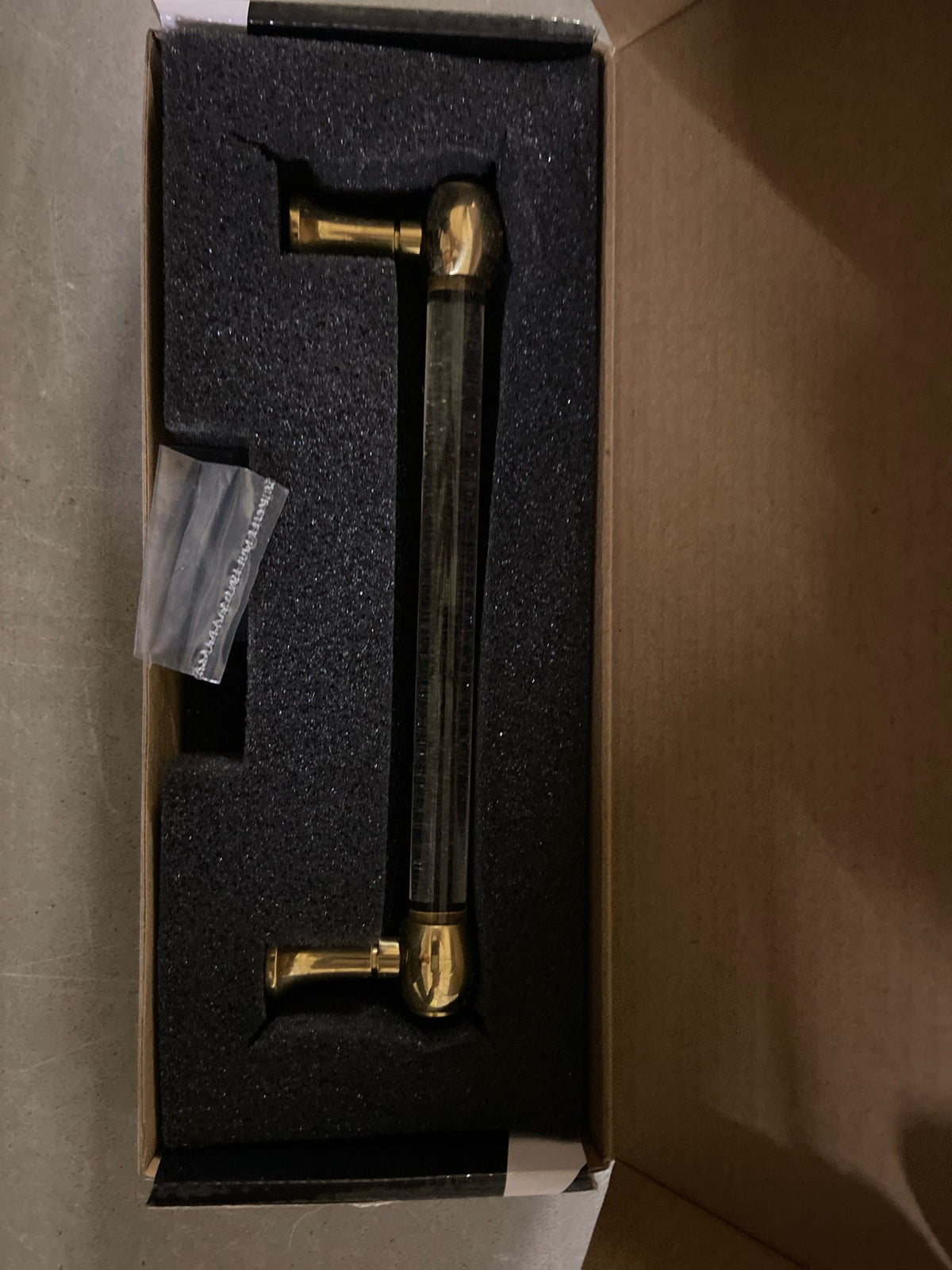 Alno A870-6-PB Royale Acrylic 6 Inch Center to Center Handle Cabinet Pull