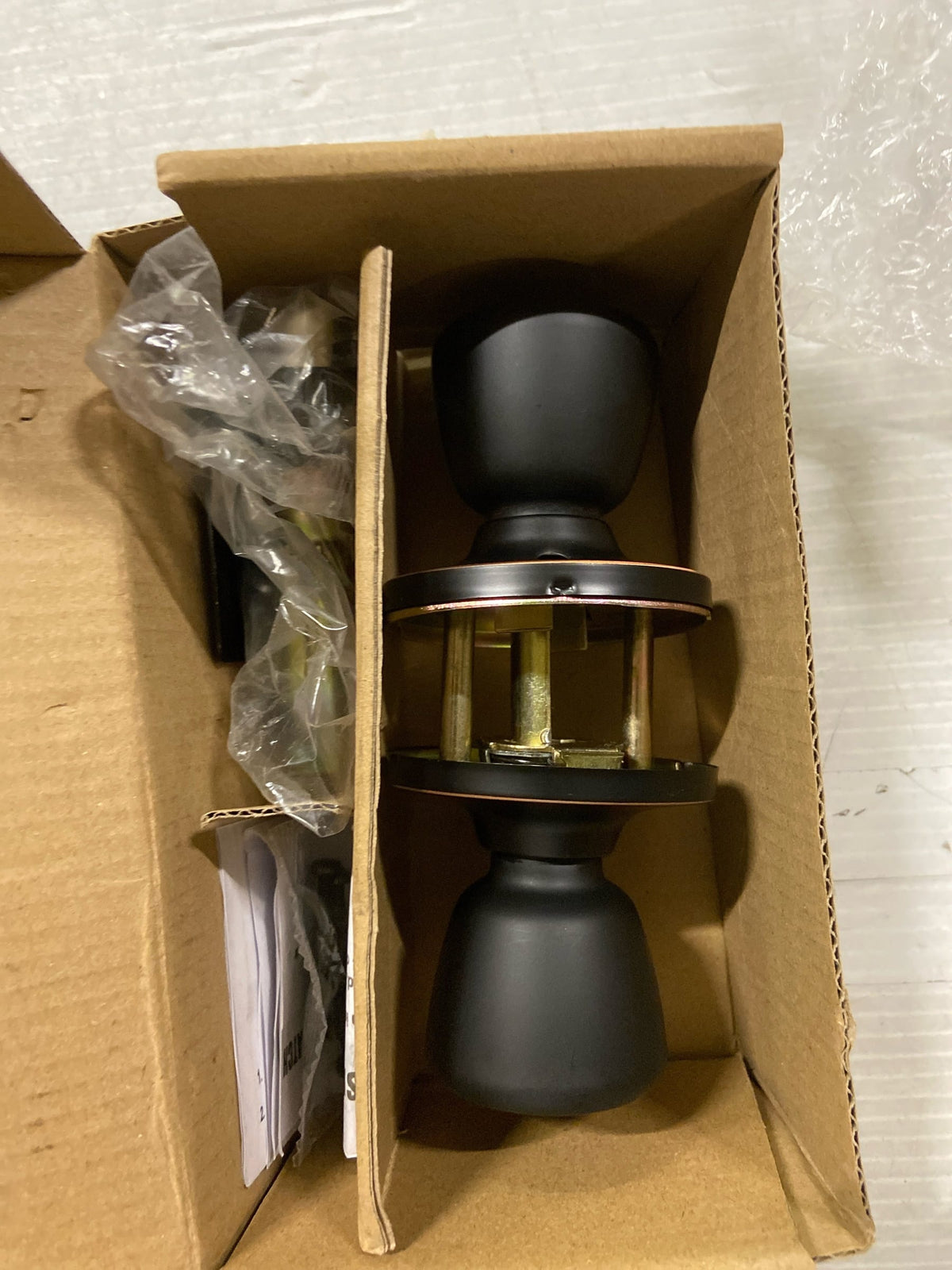 Design House 728717 Terrace Reversible Passage Door Knob Set with 6-Way Latch - Oil Rubbed Bronze