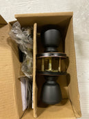 Design House 728717 Terrace Reversible Passage Door Knob Set with 6-Way Latch - Oil Rubbed Bronze