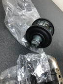 Baldwin PVCURTRR190 Curve Privacy Leverset with Traditional Round Rose - Satin Black