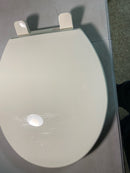 Kohler K-20111-96 Brevia Round Toilet Seat with Grip-Tight Bumpers, Quiet-Close Seat, Quick-Attach Hardware, Biscuit