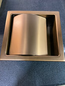 ALFI brand ABTPP77-BC Brushed Copper Stainless Steel Recessed Toilet Paper Holder with Cover