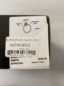 Alno A6740-BRZ Charlie's 6" Round Traditional Solid Brass Bathroom Towel Ring - Bronze