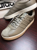 Adidas Men's VL Court 3.0, Clay/Clay/white sole, 11 Suede toed stylish