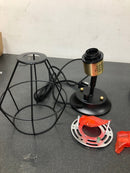 Hampton bay 65741 Bryson 1-Light Matte Black and Brass Wall Sconce