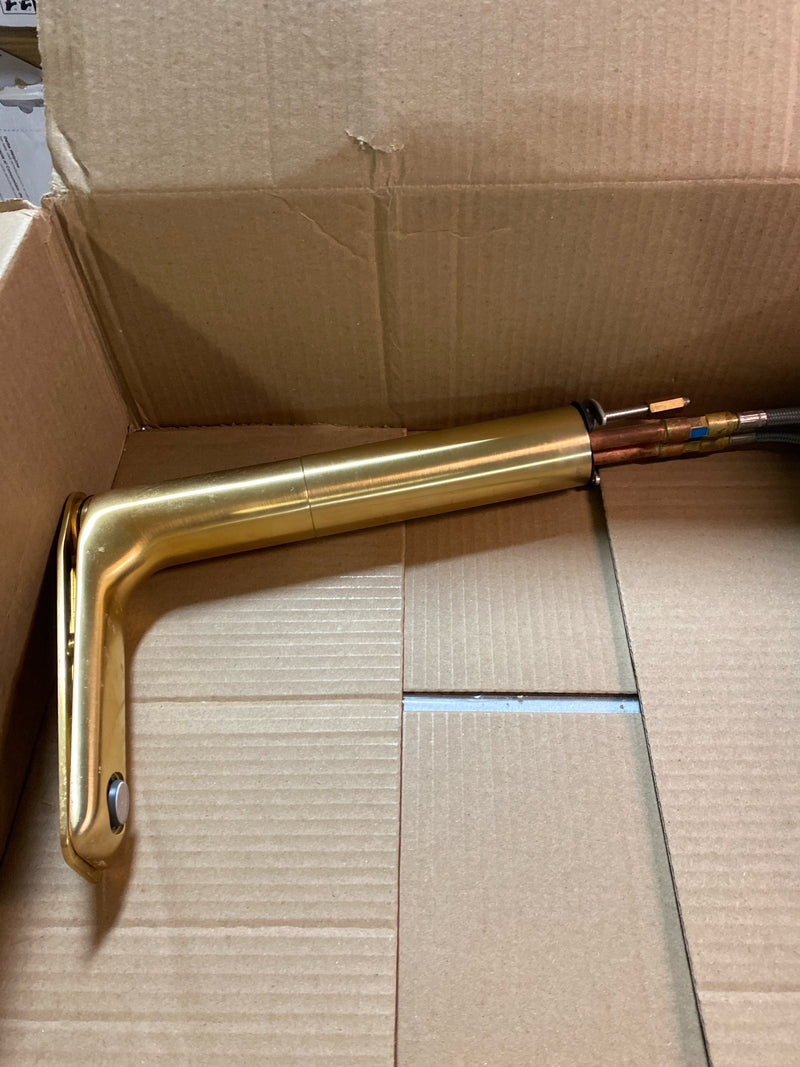 Graff G-6305-LM42V-BAU Sento 1.2 GPM Single Hole Bathroom Faucet - 24K Brushed Gold Plated