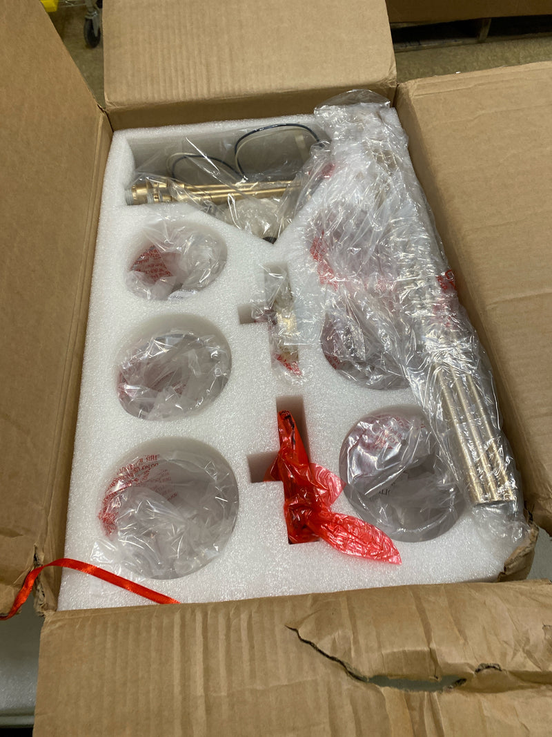 Uolfin 628D72AJZFF3893 6-Light Modern Mid-Century Gold Dining Room Chandelier, Kitchen Island Flush Mount Chandelier with Globe Glass Shades