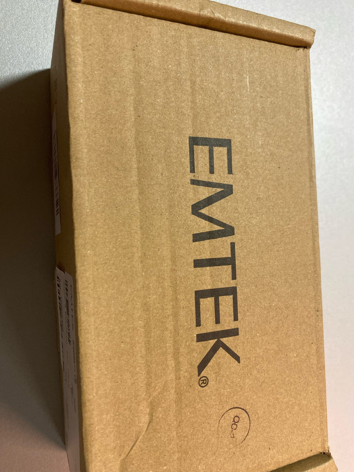 Emtek 8469US19 Square Brass Modern Single Cylinder Keyed Entry Deadbolt - Flat Black