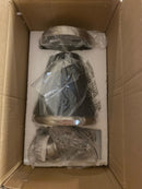 Hunter 19443 Klein 1-Light Brushed Nickel Island Mini Pendant Light with Matte Black Metal Shade