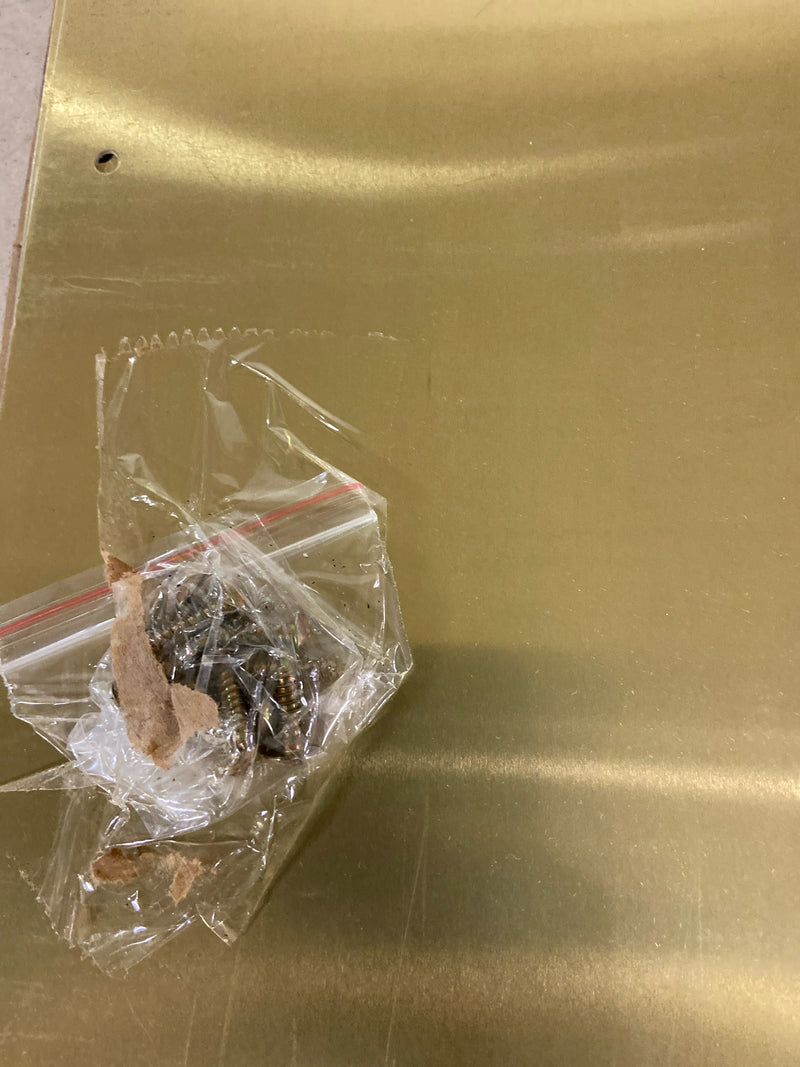 Prime-Line J 4622 10 x 34 In. Bright Brass on Aluminum Door Kick Plate (Single Pack)