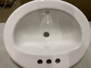 Msi White 21in X 18in Oval Porcelain Overmount Vanity Sink