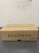 Baldwin FDCRYTAR150 Crystal Non-Turning Two-Sided Dummy Door Knob Set with Arch Rose - Satin Nickel