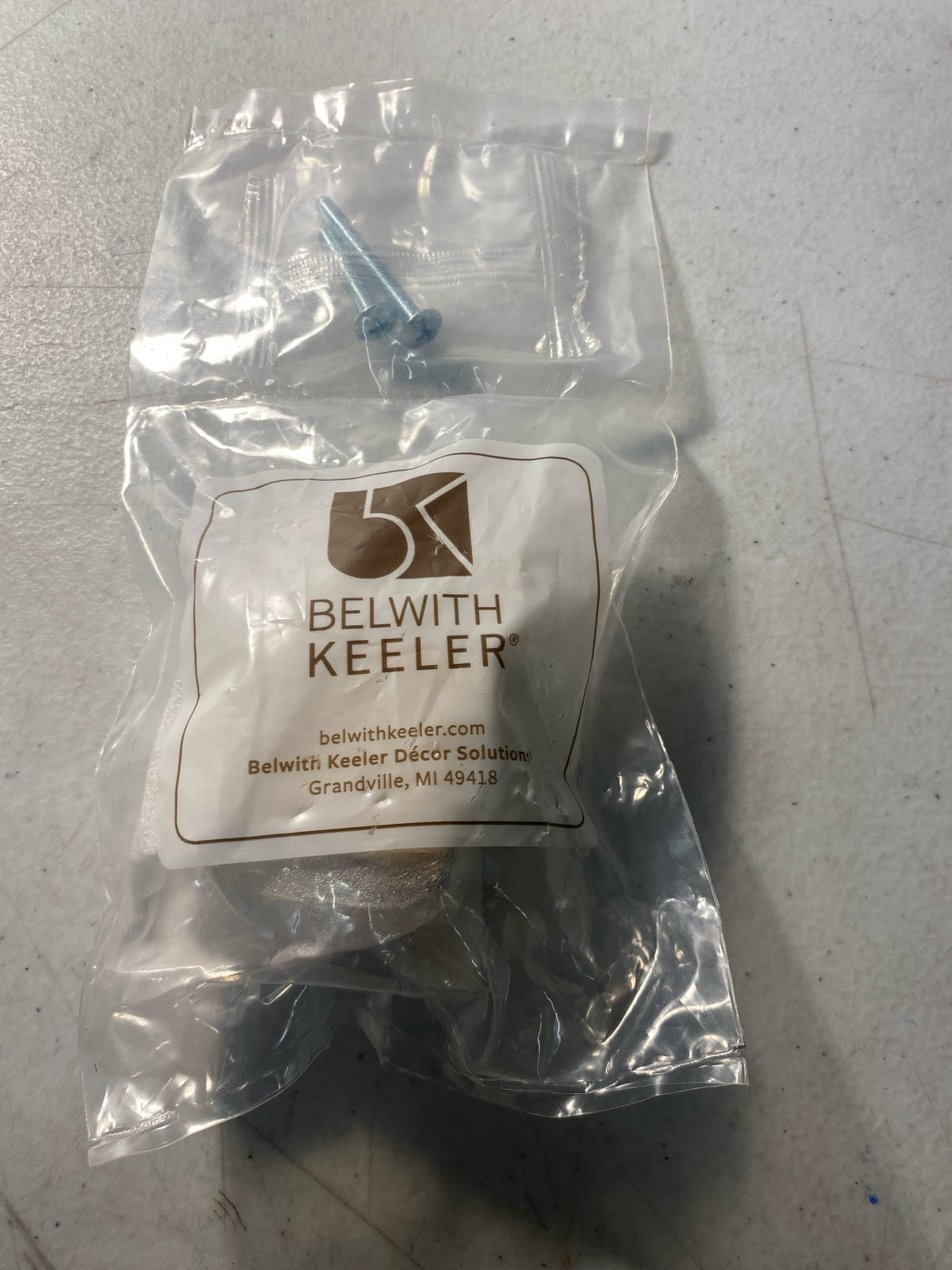 Belwith-Keeler B077460-BGB Brownstone Collection Knob 1-3/8 Inch Square Brushed Golden Brass Finish