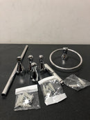 Delta FND63-PC Foundations 3-Piece Bath Hardware Set with 18 in. Towel Bar, Toilet Paper Holder, Towel Ring in Polished Chrome