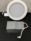 Juno Lighting WF6 ADJ SWW5 90CRI MW M6 Contractor Select Wafer 6" Wide Switchable CCT Integrated LED Adjustable Canless Recessed Trim - White